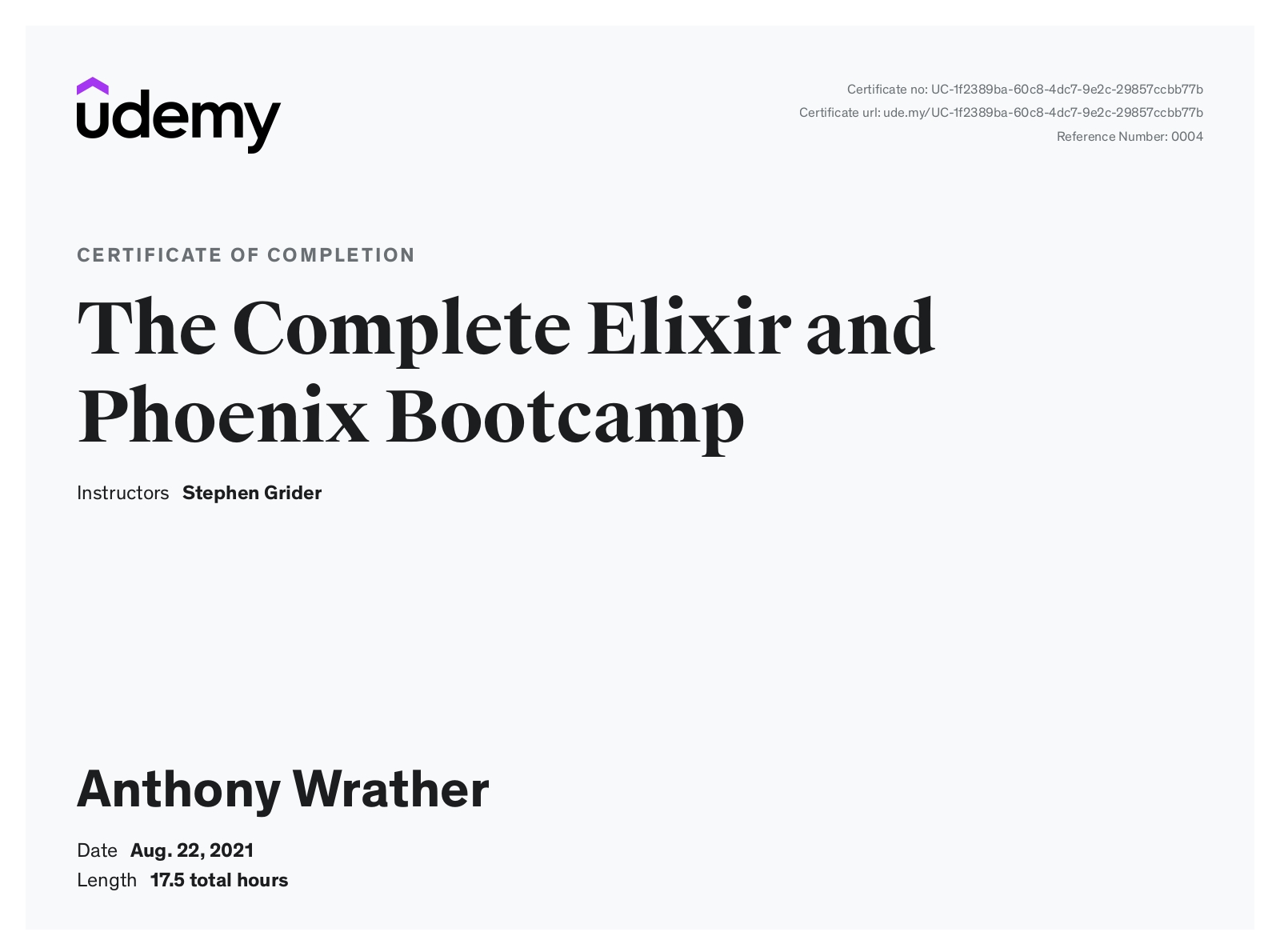 Udemy Complete Elixir and Phoenix Bootcamp Certification Training